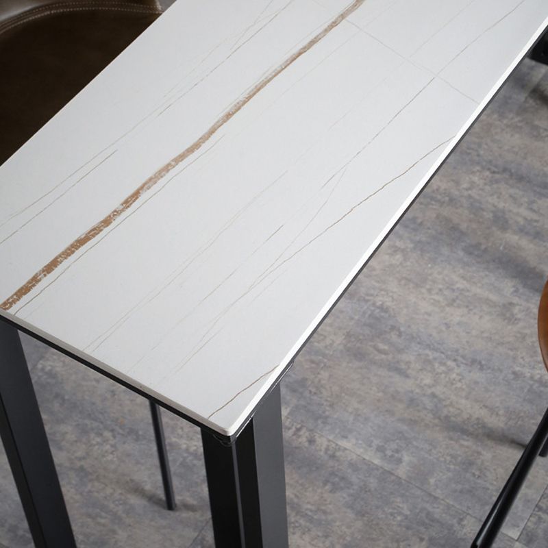 Industrial Bar Height Table Stone Top Bistro Bar Table for Patio Use Clearhalo 'Bar Furniture' 'Bar Tables' 'bar_tables' 'furn' 'furn_bar_tables' 'Furniture' 'Kitchen & Dining Furniture' 1200x1200_9ee5b362-e7b7-4f65-8d00-5b57e19bc6d2