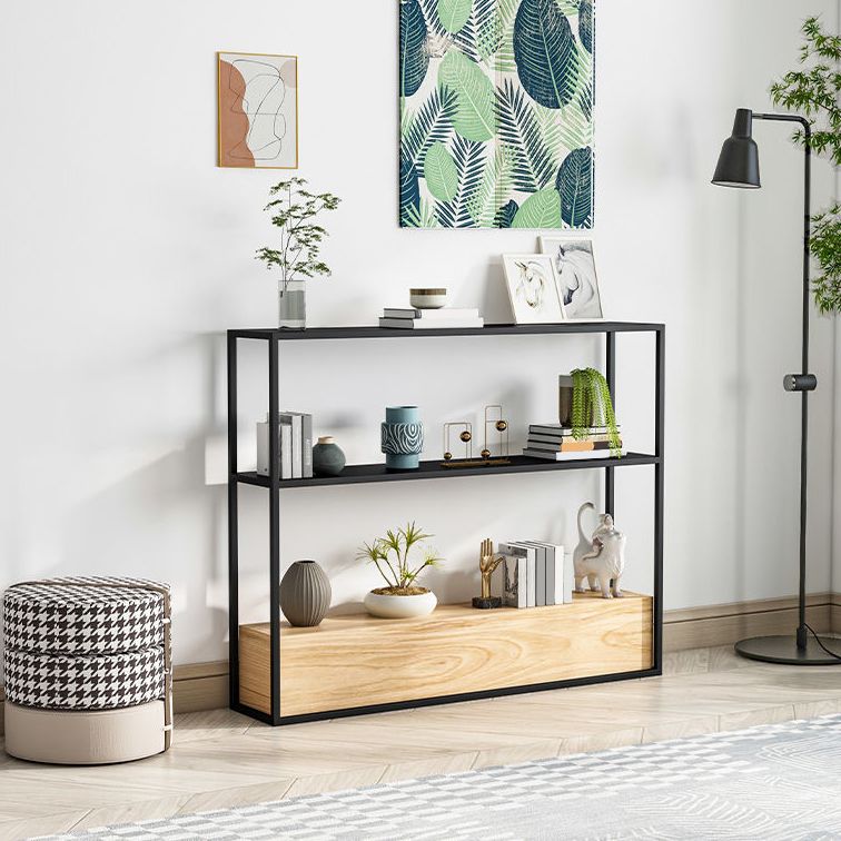 Console contemporanea larga 7,87 pollici tavolo da console metallica con scaffale