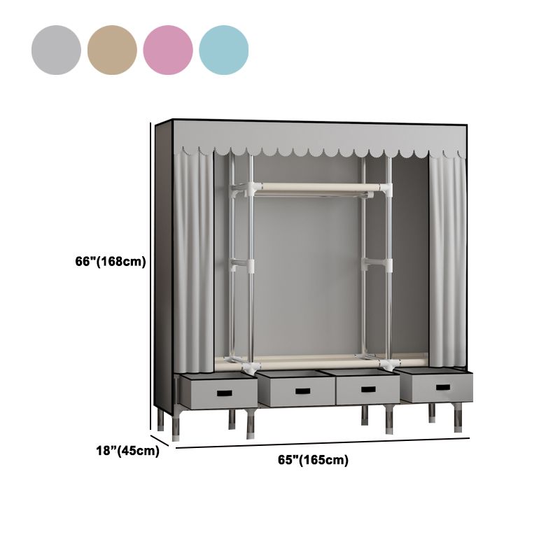 Armadio in metallo armadio armadio in stile contemporaneo con cassetti