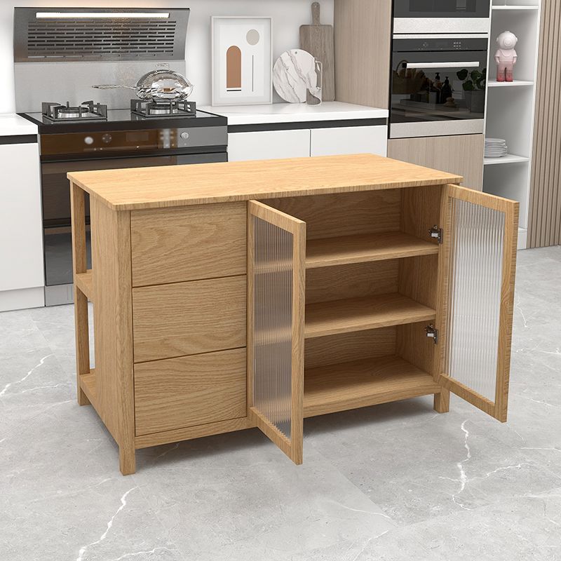 Tavolo da cucina tradizionale cucina stazionaria tavolo da cucina in legno con cassetto