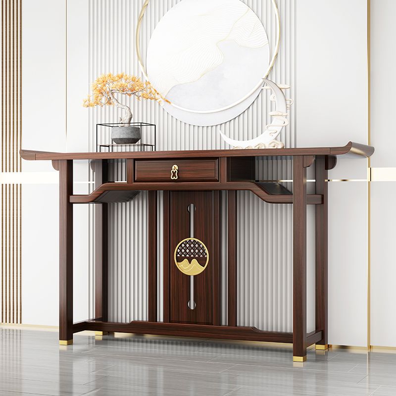 Tavolo della console contemporanea a forma di rettangolo tavolo da divano console marrone per hall