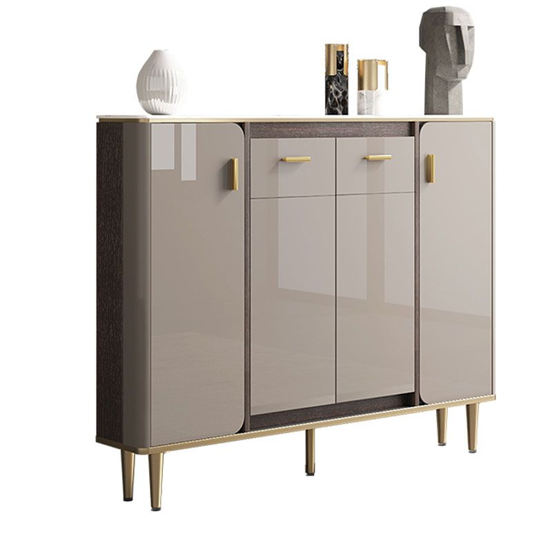 Buffet in stile glam sideboard cucina grigio a buffet con cassetto e conservazione