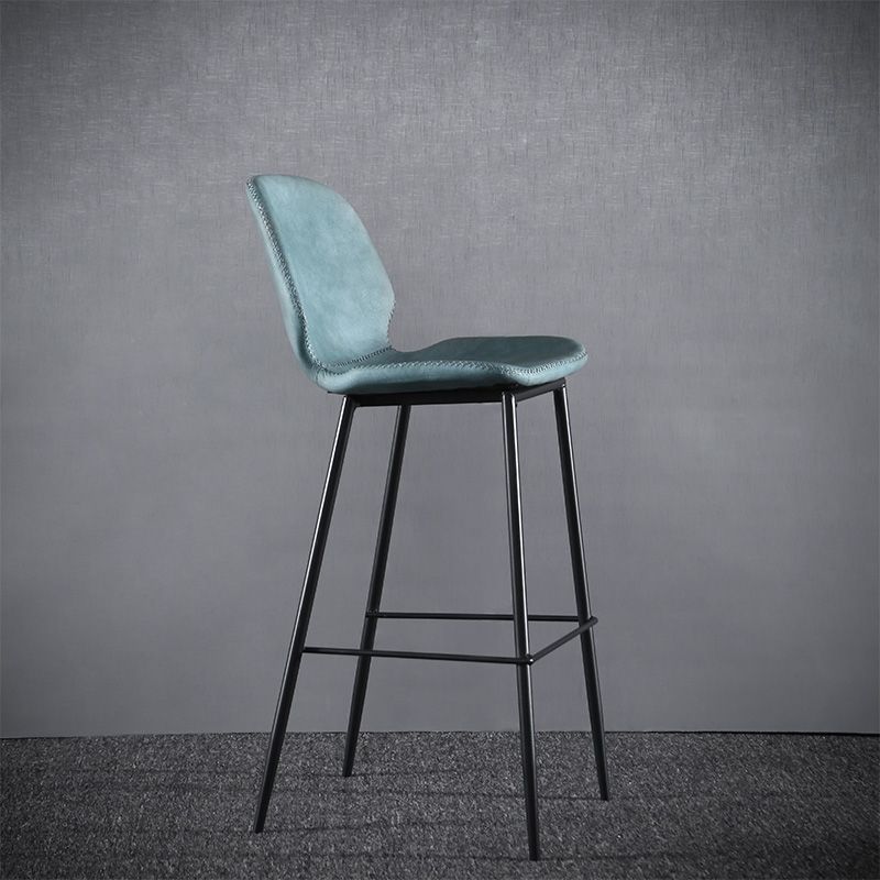 Sala de estar silla de mostrador industrial cubierta de fútbol purol de cuero de puro de cuero