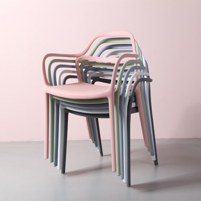 Sedia a braccio contemporaneo in plastica camera da pranzo cucina aprita sedia