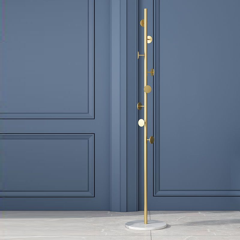 Rastrellone moderno con tela metallica in metallo ganci a piedistallo a forma di rivestimento a forma di verniciatura