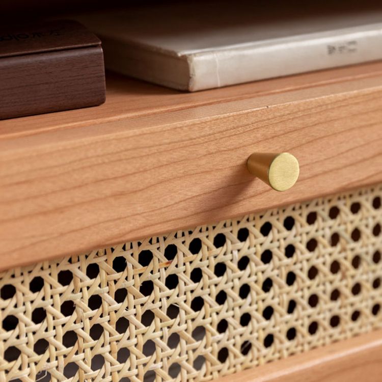 Moderno tavolo da notte in legno massiccio 1 comodino da letto di stoccaggio