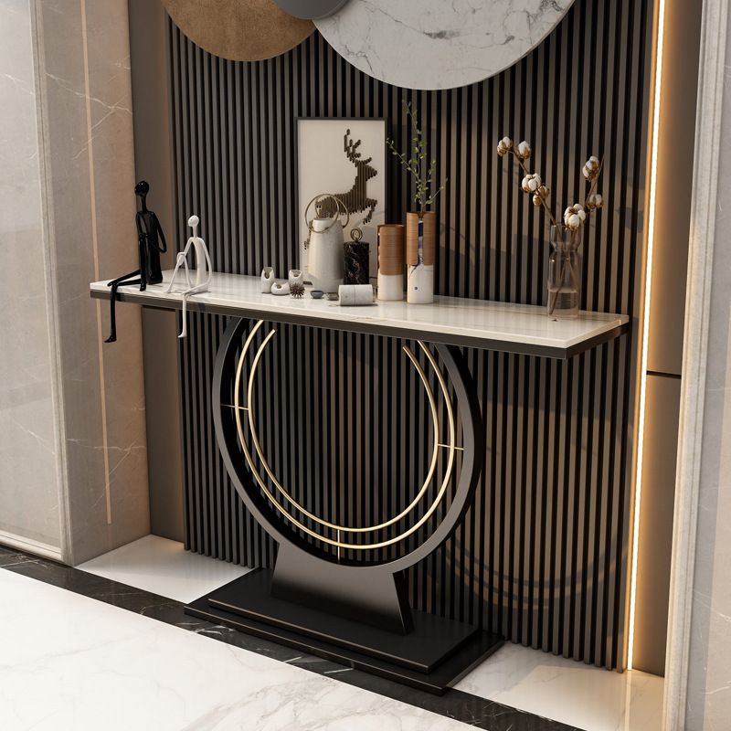 31,5-Zoll hoher Konsolentisch kratzfester Steinakzentisch für die Halle