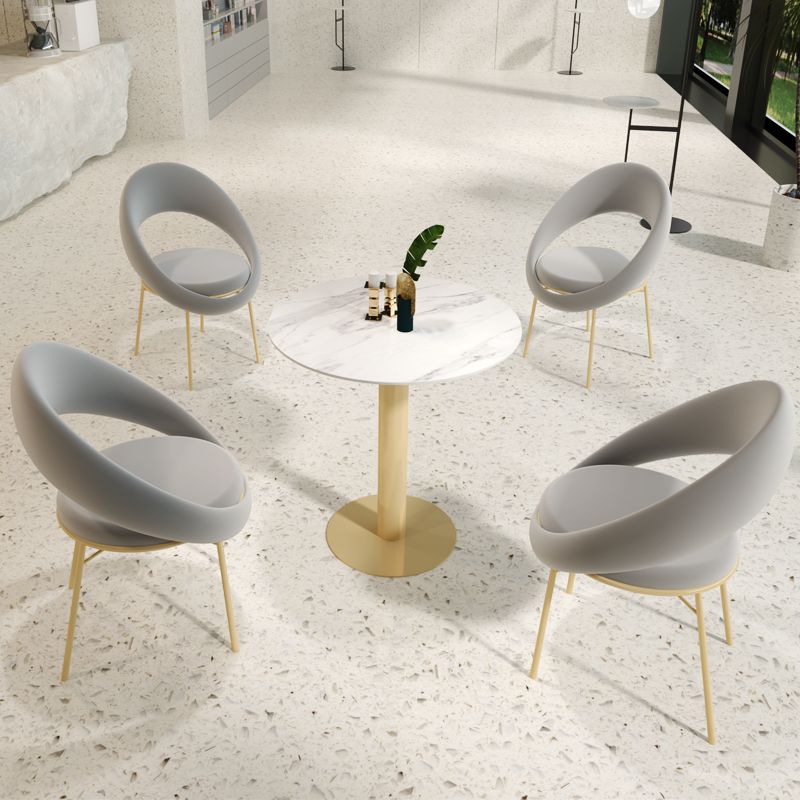 Glam 1/3/4/5 Pieces Dining Set Sintered Stone Dining Furniture for Home Use Clearhalo 'Dining Room Sets' 'Dining Tables & Seating' 'dining_room_set' 'furn' 'furn_dining_room_set' 'Furniture' 'furniture_dining_room_set' 'Kitchen & Dining Furniture' 'kitchen&dining_furn' 'kitchen' 1200x1200_9ef30488-6c42-49de-92c2-6d1180366714