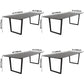 Modern Style Home Dining Table Rectangular Shape Table with Double Pedestal Clearhalo ' dining_table' 'Dining Tables & Seating' 'Dining Tables' 'furn' 'furn_dining_table' 'Furniture' 'furniture_dining_table' 'Kitchen & Dining Furniture' 'kitchen&dining_furn' 'kitchen' 'kitchen_dining_table' 1200x1200_9ef32710-f66d-4cdd-bc09-a047ed72e230