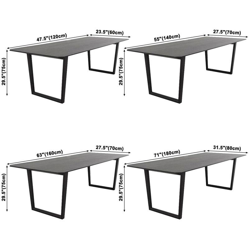 Modern Style Home Dining Table Rectangular Shape Table with Double Pedestal Clearhalo ' dining_table' 'Dining Tables & Seating' 'Dining Tables' 'furn' 'furn_dining_table' 'Furniture' 'furniture_dining_table' 'Kitchen & Dining Furniture' 'kitchen&dining_furn' 'kitchen' 'kitchen_dining_table' 1200x1200_9ef32710-f66d-4cdd-bc09-a047ed72e230