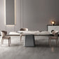 Set tavolo da pranzo moderno per la casa Set tavolo da pranzo in pietra sinterizzata da 1/4/5/7 pezzi