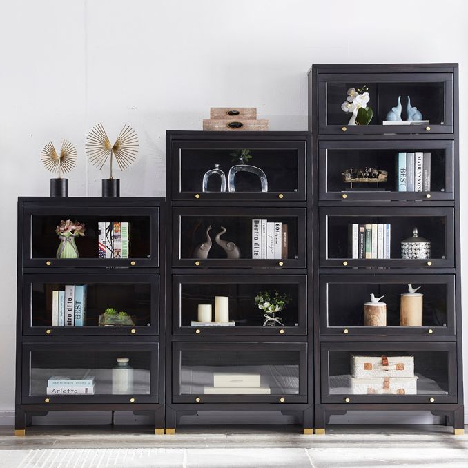 Glam Style Standard Bookshelf Solid Wood Shelf Bookcase with Doors Clearhalo 'Bookcases' 'furn' 'furn_bookcases' 'Furniture' 'furniture_bookcases' 'kitchen' 'kitchen_bookcases' 'Living Room Furniture' 'Office Furniture' 1200x1200_9ef489be-188a-4be4-bb5a-aa24d8726e75