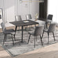 Industrial Design Leather Dining Chairs Solid Back Chair for Kitchen