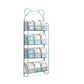 Contemporary Wall Mounted Bookshelf Metal Closed Back Bookcase for Home Clearhalo 'Bookcases' 'furn' 'furn_bookcases' 'Furniture' 'furniture_bookcases' 'Office Furniture' 1200x1200_9ef59afa-c0b8-4df1-8a91-78337b60fc12