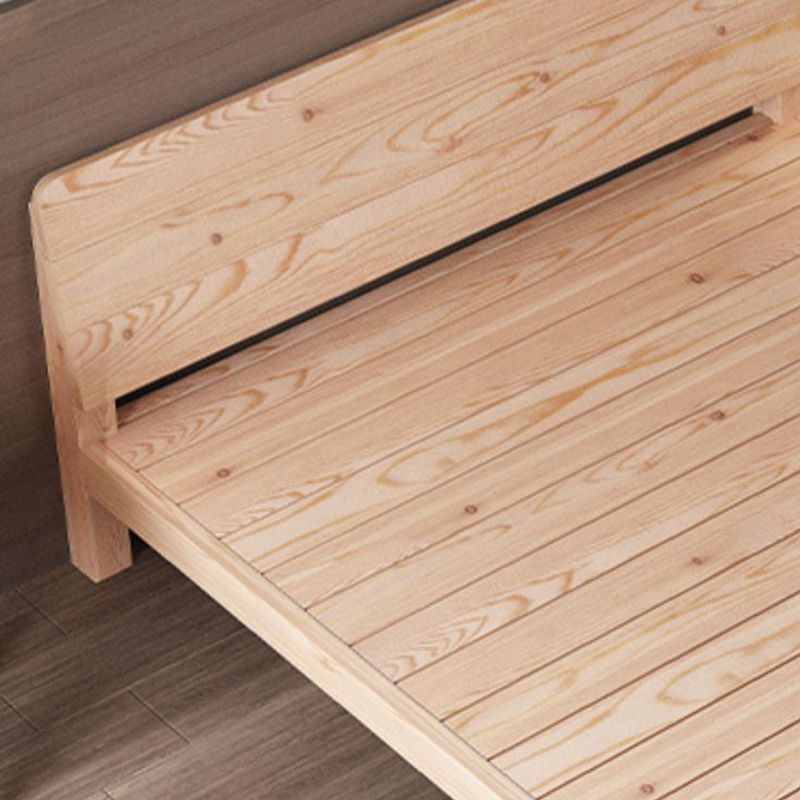 Scandinavisch rechthoekig bed hoofdeinde houten bed met aangepaste benen