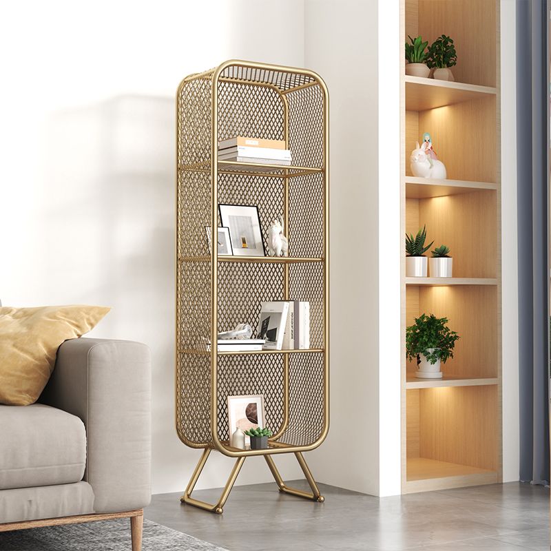 Closed Back Bookcase Glam Style Bookshelf for Home Office and Study Room Clearhalo 'Bookcases' 'furn' 'furn_bookcases' 'Furniture' 'furniture_bookcases' 'kitchen' 'kitchen_bookcases' 'Living Room Furniture' 'Office Furniture' 1200x1200_9ef7cd65-9182-4cd1-9fc8-9859a6629547