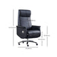 31 "breite zeitgenössische Manager Stuhl schwarzer Leather Executive Chair