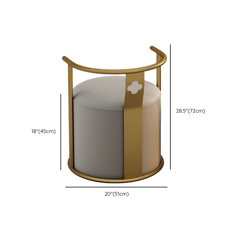 Moderne Armlehre im Rückenlehne Kissenstuhl mit Metallbasis für Wohnzimmer