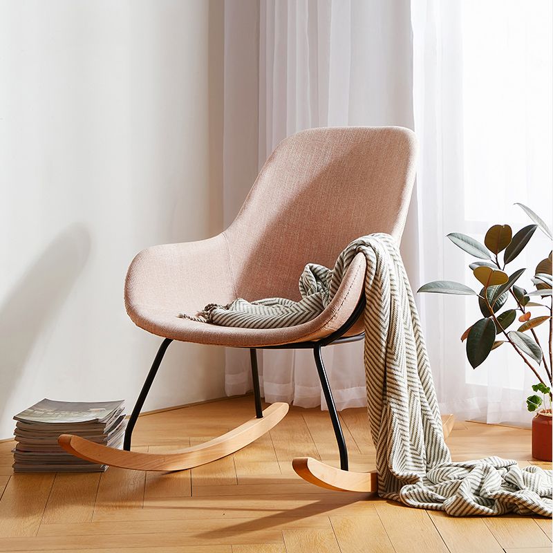 Linen Sled Base Chair 35.43" Wide Arms Included Chair with Black Legs