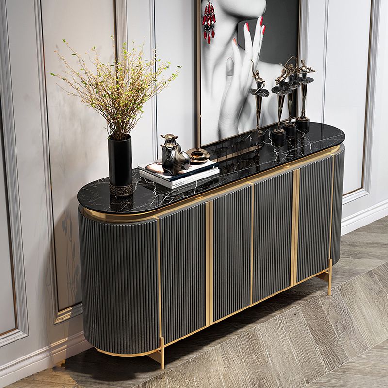 Artificial Stone Buffet Server 36-inch Height Kitchen Server for Dining Room Clearhalo 'buffet_sideboard' 'Buffets & Sideboards' 'furn' 'furn_buffet_sideboard' 'Furniture' 'Kitchen & Dining Furniture' 1200x1200_9efe05c8-0cc3-40e4-828e-144ed9fa778a