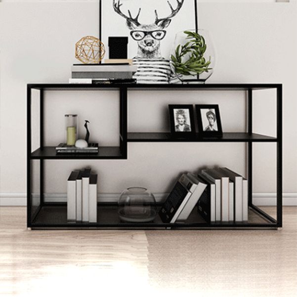 29.53-inch Tall Modern Console Table Iron Accent Table with Shelves Clearhalo 'Console Tables' 'console_tables' 'Entry & Mudroom Furniture' 'furn' 'furn_console_tables' 'Furniture' 1200x1200_9efe31c2-cfa6-4384-b2c8-0eee5c7748cd