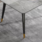 Glam Style Furniture Rectangle Stone Dining Room Table for Kitchen Clearhalo 'Dining Tables & Seating' 'Dining Tables' 'dining_table' 'furn' 'furn_dining_table' 'Furniture' 'Kitchen & Dining Furniture' 1200x1200_9f00d23a-5d09-4ead-83aa-2be40b9c9906