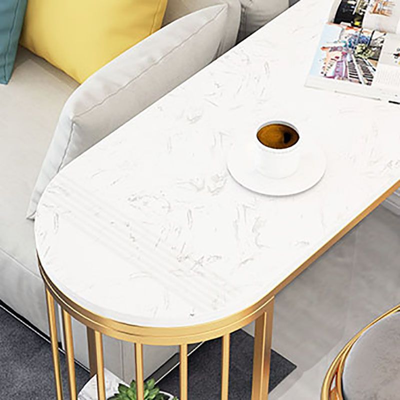 Restaurant Glam Style Marble Bar Table 42-inch Height Gold Base Bar Table Clearhalo 'Bar Furniture' 'Bar Tables' 'bar_tables' 'furn' 'furn_bar_tables' 'Furniture' 'furniture_bar_tables' 'Kitchen & Dining Furniture' 'kitchen&dining_furn' 'kitchen' 1200x1200_9f011213-dbdf-4ee2-b39d-93f7ab325145