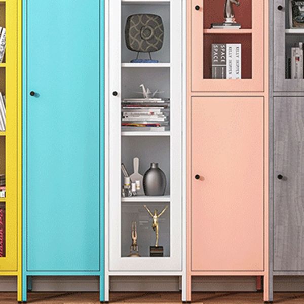 71"H Closed Metal Bookshelf Nordic Home Office Rectangular Bookcase Clearhalo 'Bookcases' 'furn' 'furn_bookcases' 'Furniture' 'Office Furniture' 1200x1200_9f01ba13-a259-42c9-82b3-dd67892d2a4b