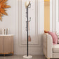 Freistehende Eingangshalle Hall Tree Marmor Basis Kleiderbügel mit 6 Haken