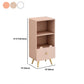 Glam Closed Back Book Shelf Engineered Wood Bookcase with Drawer Clearhalo 'Bookcases' 'furn' 'furn_bookcases' 'Furniture' 'Office Furniture' 1200x1200_9f027264-fd57-441d-a1cd-b35a97ef4309