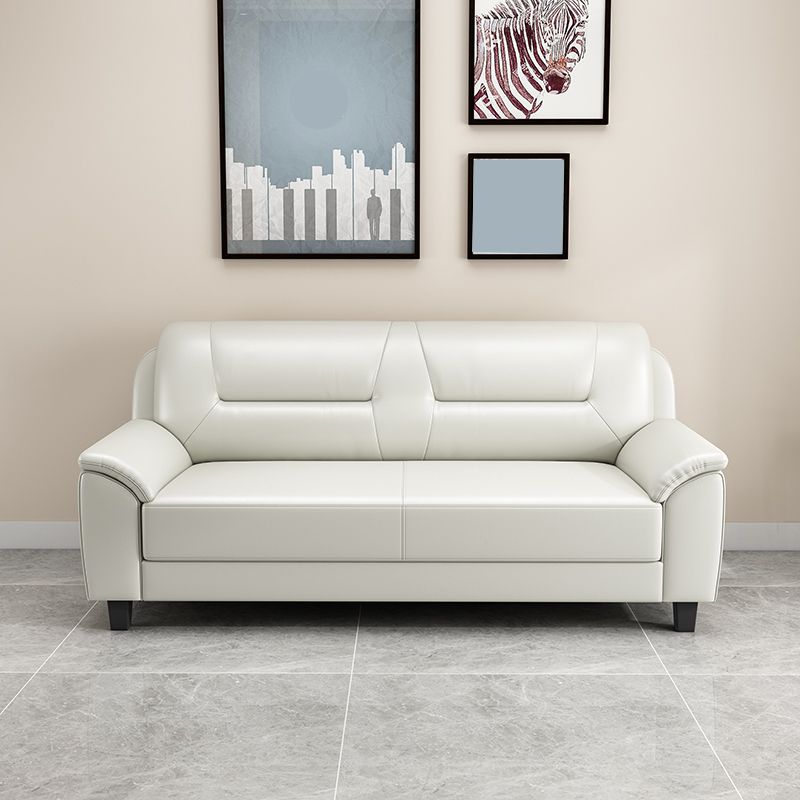 31.50" H Faux Leather Pillow Top Arm Sofa with Cushions for Living Room Clearhalo 'furn' 'furn_sofas' 'Furniture' 'furniture_sofas' 'kitchen' 'kitchen_sofas' 'Living Room Furniture' 'Sofa' 'sofas' 1200x1200_9f030374-9acf-47bd-a064-7c9ffa71cc09