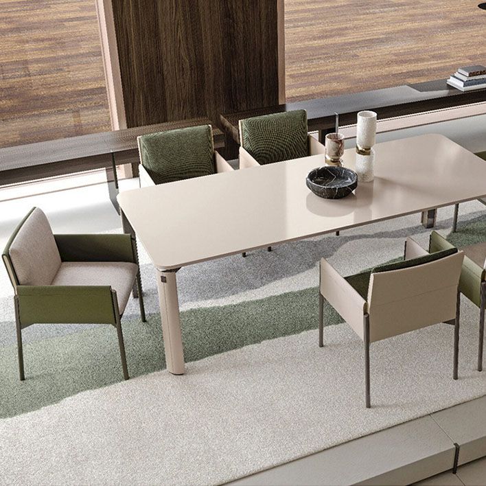 Gestoffeerde matte afwerking eetstoel designerstijl thuis stevige achterstoel stoel