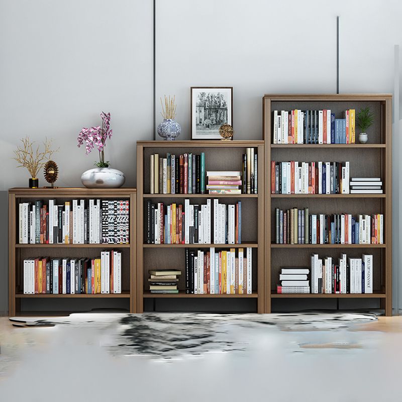 Scandinavisch rubberhout standaard boekenplank gesloten terug verticale boekenplank