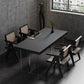 Set tavolo da pranzo moderno in legno massello da 1/2/5 pezzi in nero