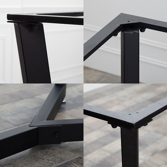 Pine Wood Top Dining Table Rectangle Industrial Table with Trestle Base Clearhalo 'Dining Tables & Seating' 'Dining Tables' 'dining_table' 'Furniture' 'furniture_dining_table' 'Kitchen & Dining Furniture' 'kitchen' 'kitchen_dining_table' 1200x1200_9f077ce4-af6b-41f9-b501-0b4fa8d6f477