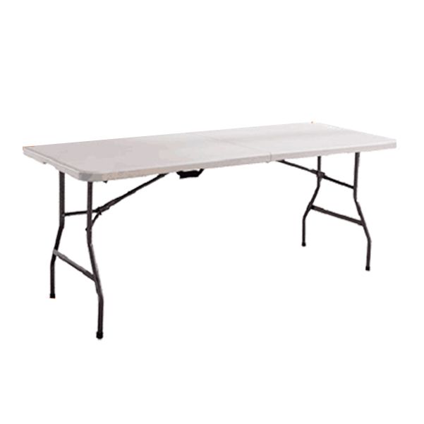 Eigentijdse rechthoekige schrijfbureau plastic vouwkantoor bureau