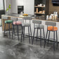 Modern Armless Backrest Counter Stool Iron Kitchen Bar Stool with Pedal and Cushion Clearhalo 'Bar Furniture' 'Bar Stools' 'bar_stools' 'furn' 'furn_bar_stools' 'Furniture' 'furniture_bar_stools' 'Kitchen & Dining Furniture' 1200x1200_9f0932c6-2a8b-4505-a690-55c8974532cc