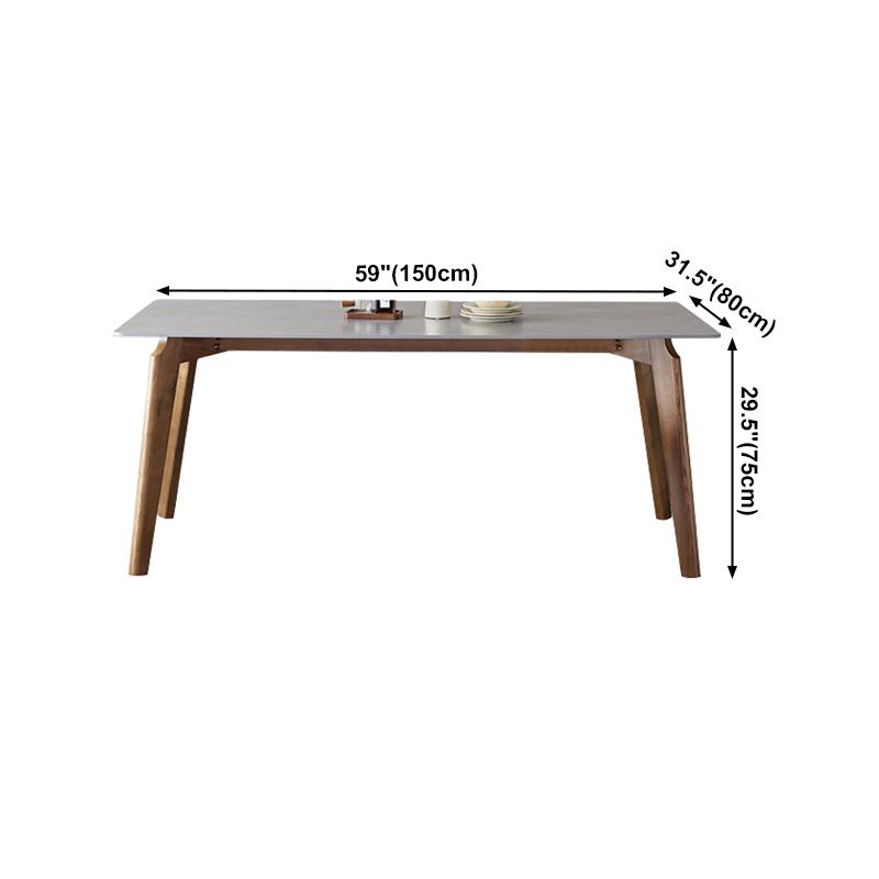 Rectangle Grey Top Dining Table Mid-Century Modern Sintered Stone Table with 4 Legs Clearhalo ' dining_table' 'Dining Tables & Seating' 'Dining Tables' 'furn' 'furn_dining_table' 'Furniture' 'furniture_dining_table' 'Kitchen & Dining Furniture' 'kitchen&dining_furn' 'kitchen' 'kitchen_dining_table' 1200x1200_9f0a35e7-7ac5-425f-9b38-668d4194b143