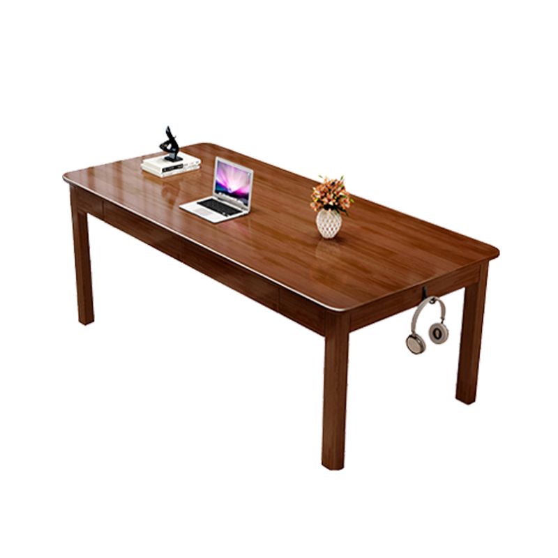 4 Schubladen fester Holz rechteckiger Büroschreibtisch Rechteck 31,5 "breites Schreibtisch