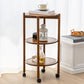 4 Legs End Table Wood Round Side End Table with Shelves for Living Room Clearhalo 'Coffee & Accent Tables' 'End & Side Tables' 'end_side_table' 'end_side_tables' 'furn' 'furn_end_side_tables' 'Furniture' 'furniture_end_side_table' 'Living Room Furniture' 1200x1200_9f0b3206-9f02-40e4-ac8d-91e7806bea91