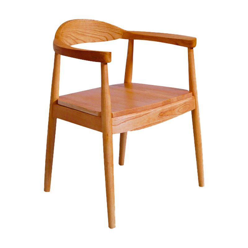 Modern Style Arm Chair Solid Wood Open Back Indoor Dining Chair Clearhalo 'Dining Chairs' 'Dining Tables & Seating' 'dining_chair' 'furn' 'furn_dining_chair' 'Furniture' 'furniture_dining_chair' 'Kitchen & Dining Furniture' 1200x1200_9f0c4e64-ba22-4383-98b8-9d5477bc9625