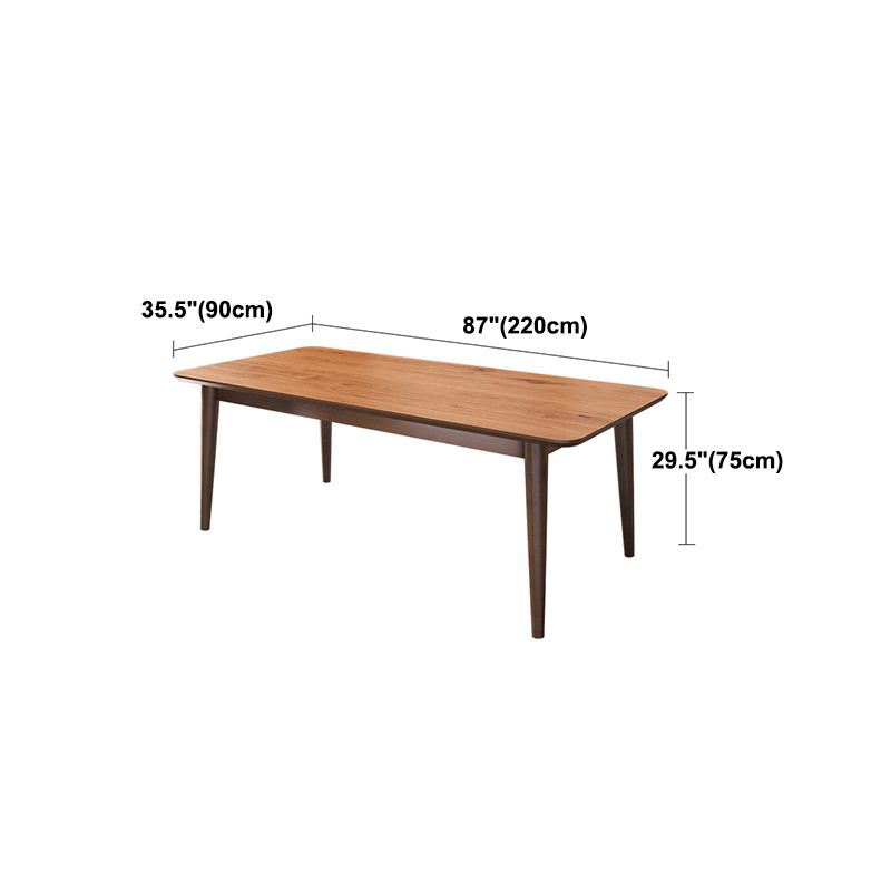 Modern Ash Wood Table for Restaurant Rectangle Dining Table with 4 Legs Clearhalo 'Dining Tables & Seating' 'Dining Tables' 'dining_table' 'furn' 'furn_dining_table' 'Furniture' 'furniture_dining_table' 'Kitchen & Dining Furniture' 'kitchen' 'kitchen_dining_table' 1200x1200_9f0d894d-6a23-4f3d-960d-c4f3be8321d5