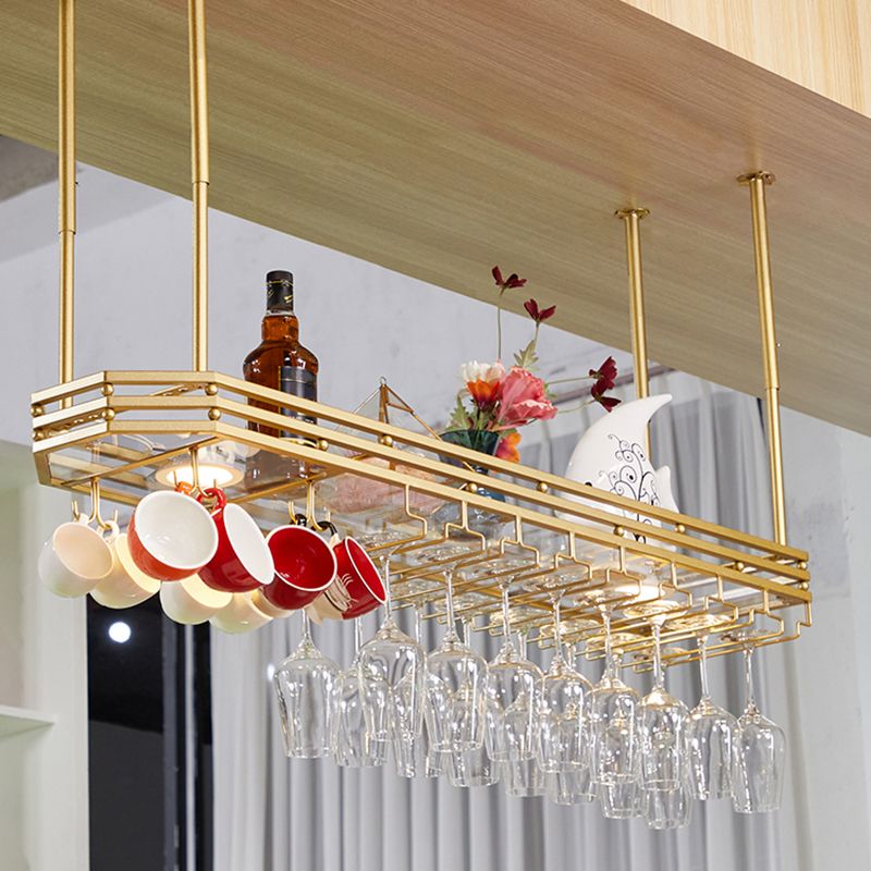 Estantes de vino colgantes industriales Cárcel de vino de soporte de metal de metal