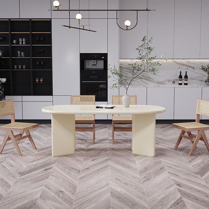 Solid Wood Contemporary Oval Dining Table Wood Top Table for Dining Room Clearhalo ' dining_table' 'Dining Tables & Seating' 'Dining Tables' 'furn' 'furn_dining_table' 'Furniture' 'furniture_dining_table' 'Kitchen & Dining Furniture' 'kitchen&dining_furn' 'kitchen' 'kitchen_dining_table' 1200x1200_9f10cf91-c82c-421e-b970-a389822b4232