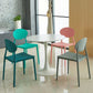 Contemporary Style Armless Chair Plastic Open Back Side Dining Chair for Restaurant