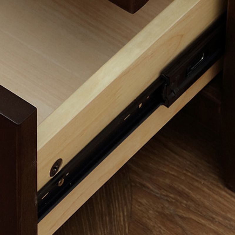 Table de chevet de lit en bois massif table de nuit traditionnelle avec tiroir