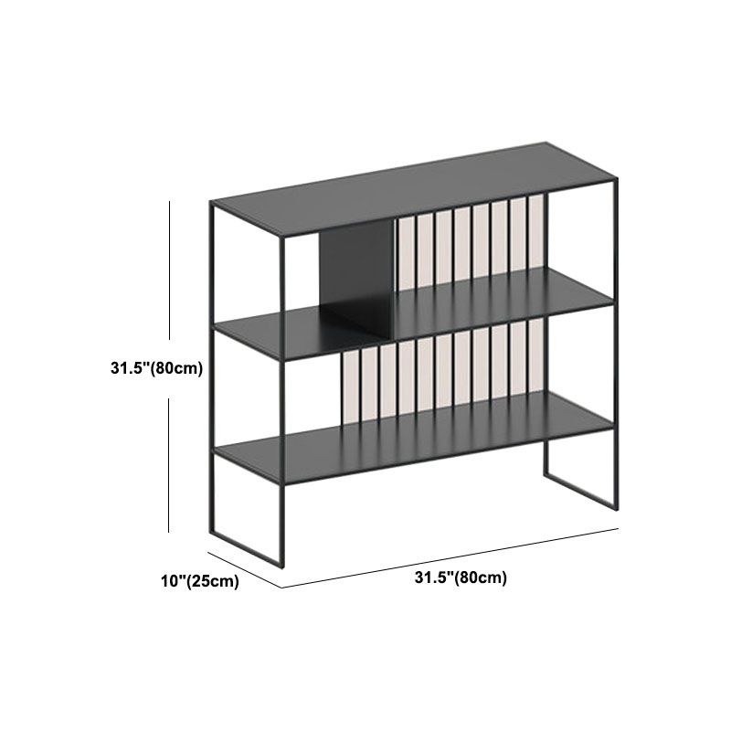Tavolo da divano di divano con console di stoccaggio aperto moderno con scaffali per ripiani per la sala