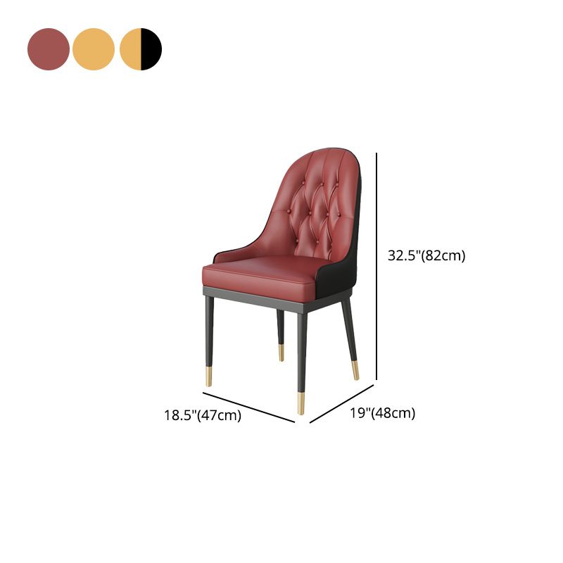 Leather Upholstered Chair Set Scandinavian 1/2/5 Pieces White Dining Table and Chairs Clearhalo 'Dining Room Sets' 'Dining Tables & Seating' 'dining_room_set' 'furn' 'furn_dining_room_set' 'Furniture' 'furniture_dining_room_set' 'Kitchen & Dining Furniture' 'kitchen&dining_furn' 'kitchen' 1200x1200_9f1a26bc-e255-471a-a511-df3ed92ffd66