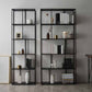 Modern Style Bookcase Open Back Metal Bookshelf for Home Office