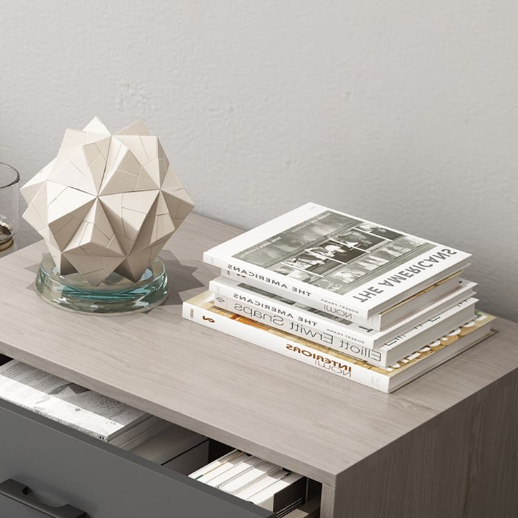 Gray Buffet Table Wood Multi Drawer Modern Style Buffet Table for Living Room Clearhalo 'buffet_sideboard' 'Buffets & Sideboards' 'furn' 'furn_buffet_sideboard' 'Furniture' 'Kitchen & Dining Furniture' 1200x1200_9f1c6f44-c9dd-4a87-9815-bea32df757ab